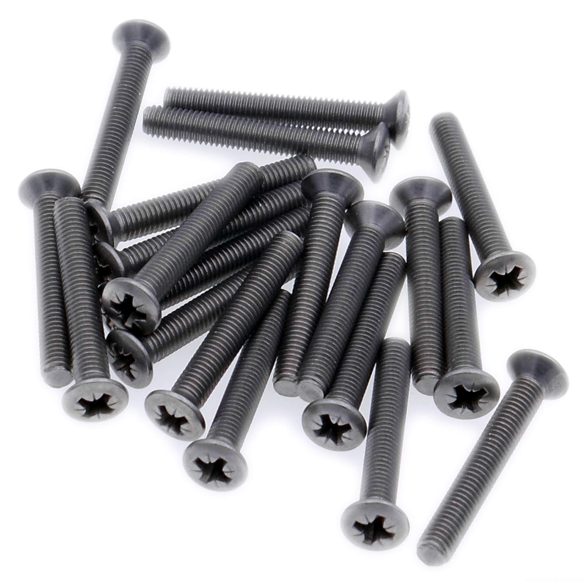 M5 (5mm x 12mm) Pozi Raised Countersunk Machine Screw (Bolt) - Stainless Steel (A2) (Pack of 20)