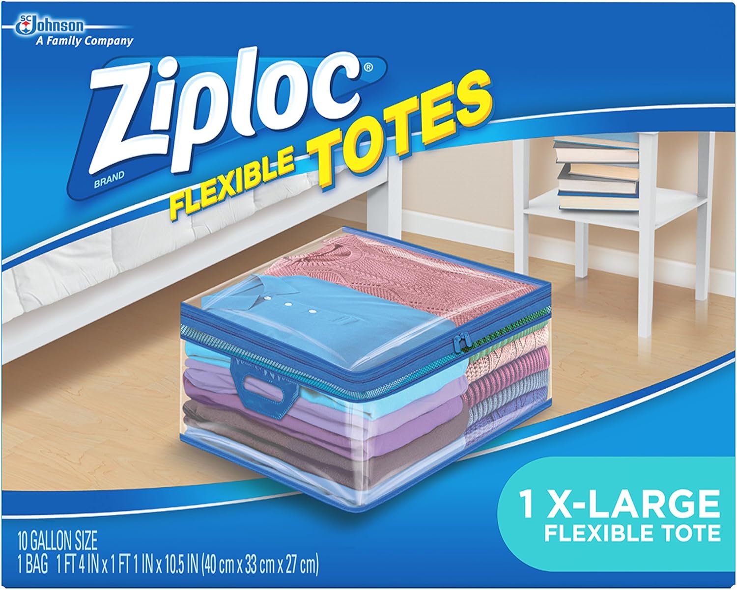 Ziploc Storage Bags for Clothes, Flexible Totes for Easy and Convenient Storage, 1 Jumbo Bag: Health & Personal Care