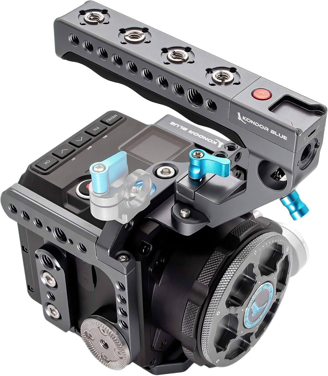 KONDOR BLUE Z Cam Flagship Cage Rig with LANC REC Top Handle for Z Cam S6 F6 F8