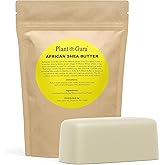 Raw African Shea Butter 1 lb. Bar 100% Pure Natural Unrefined IVORY - Imported From Ghana - Ideal Moisturizer For Dry Skin, Body, Face And Hair Growth. Great For DIY Soap and Lip Balm Making.