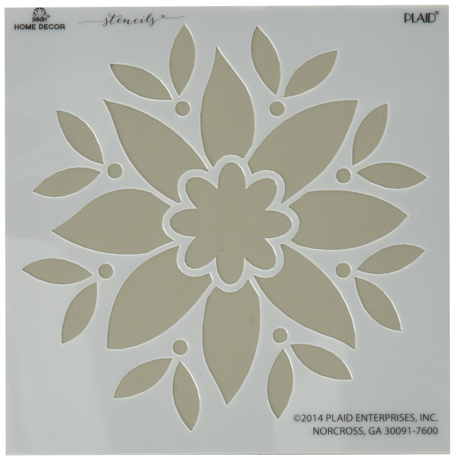 FolkArt Home Decor Stencil, 34955 Dahlia