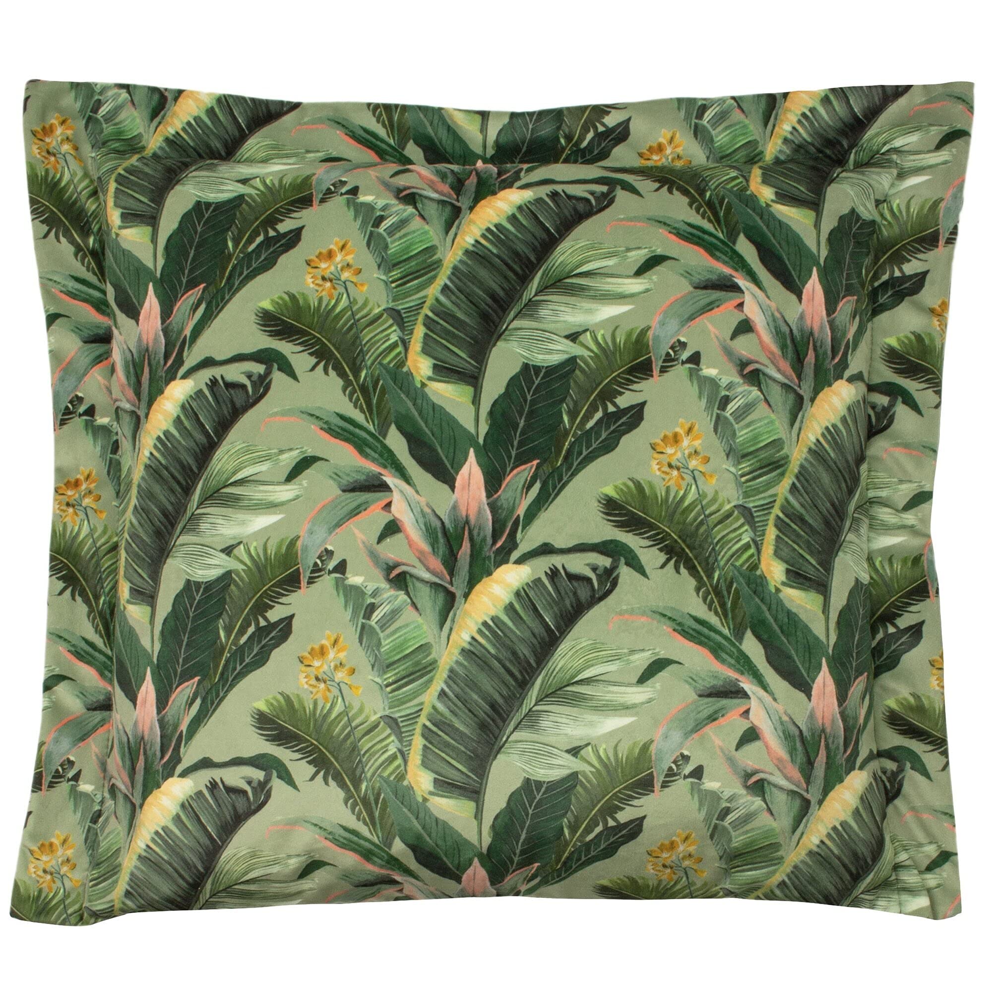 Evans Lichfield Manyara Cushion Cover, Leaves, 50 x 50 cm