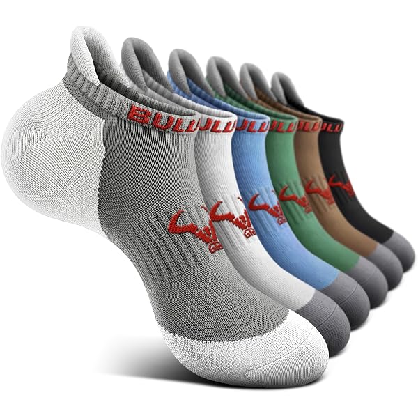 BULLIANT Men's Athletic Compression Crew Socks - Cushioned Running Hiking Socks With Arch Support