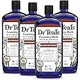 Dr Teal's Foaming Bath with Pure Epsom Salt, Nourish & Protect with Coconut Oil, 34 fl oz (Pack of 4)