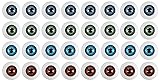 Doll Eyes - 32-Pack Plastic Eyeballs, Half Round