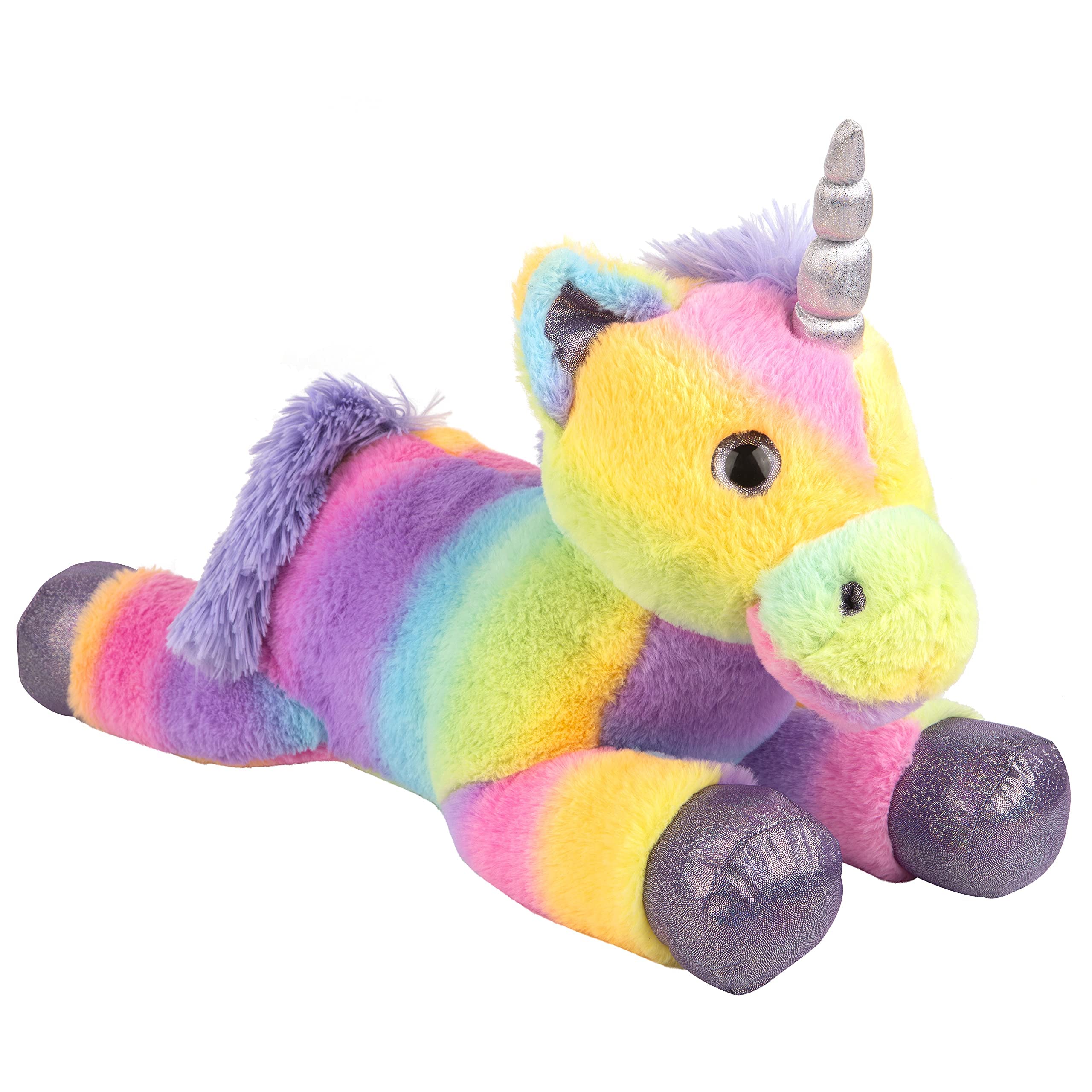 VFM - Premium Rainbow Plush Unicorn Soft Toy 56cm, Unicorn Plush, Rainbow Teddy, Soft Toy, Cuddly, Children's Toys, Gift Ideas for Girls for Birthday, Christmas, Present