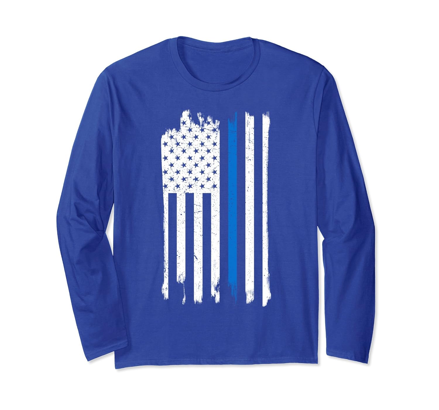 American Flag Blue Line USA Patriot July 4th Sleeves Shirt-anz