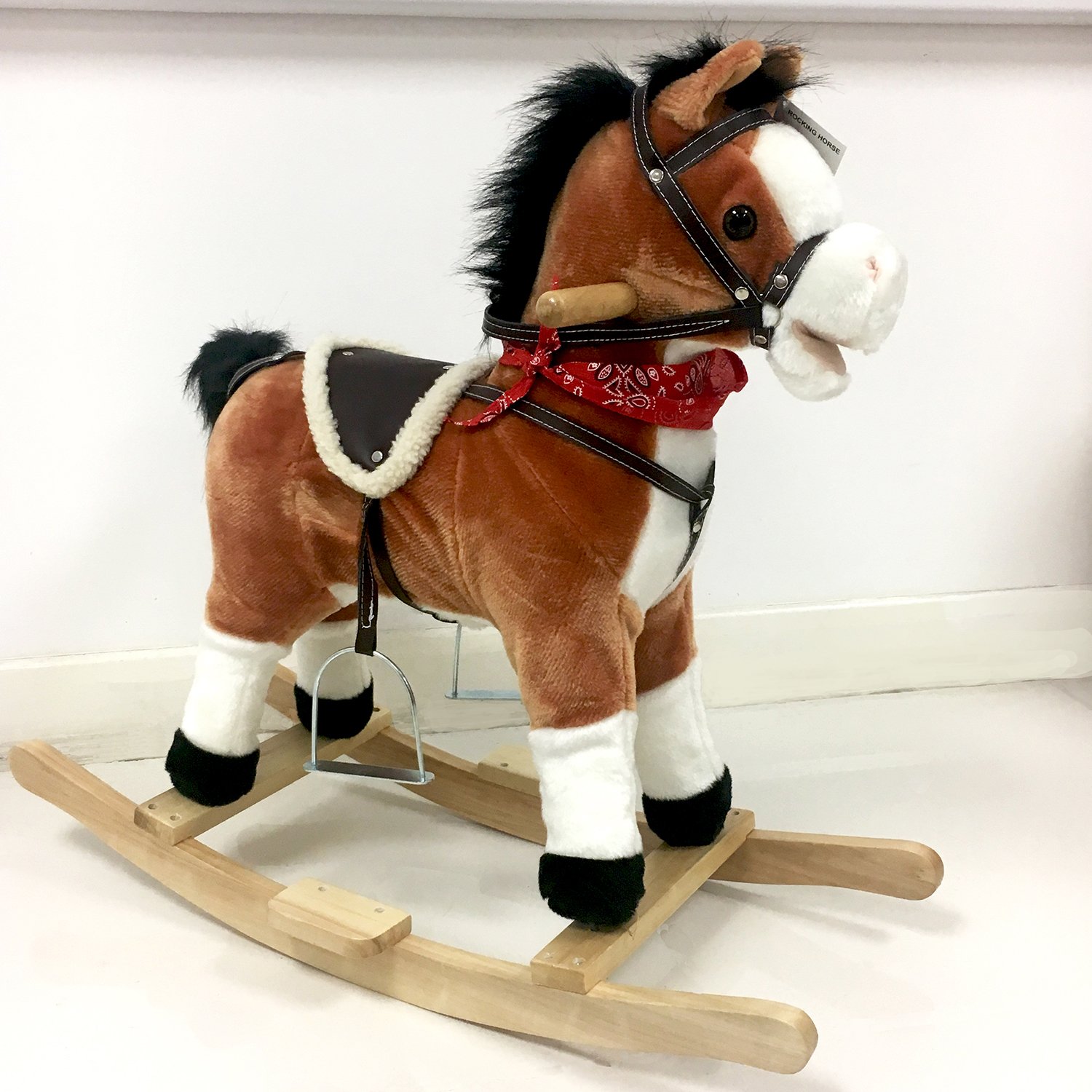 Kids Rocking Horse with Moving Mouth & Sounds Amazon.co.uk Toys & Games