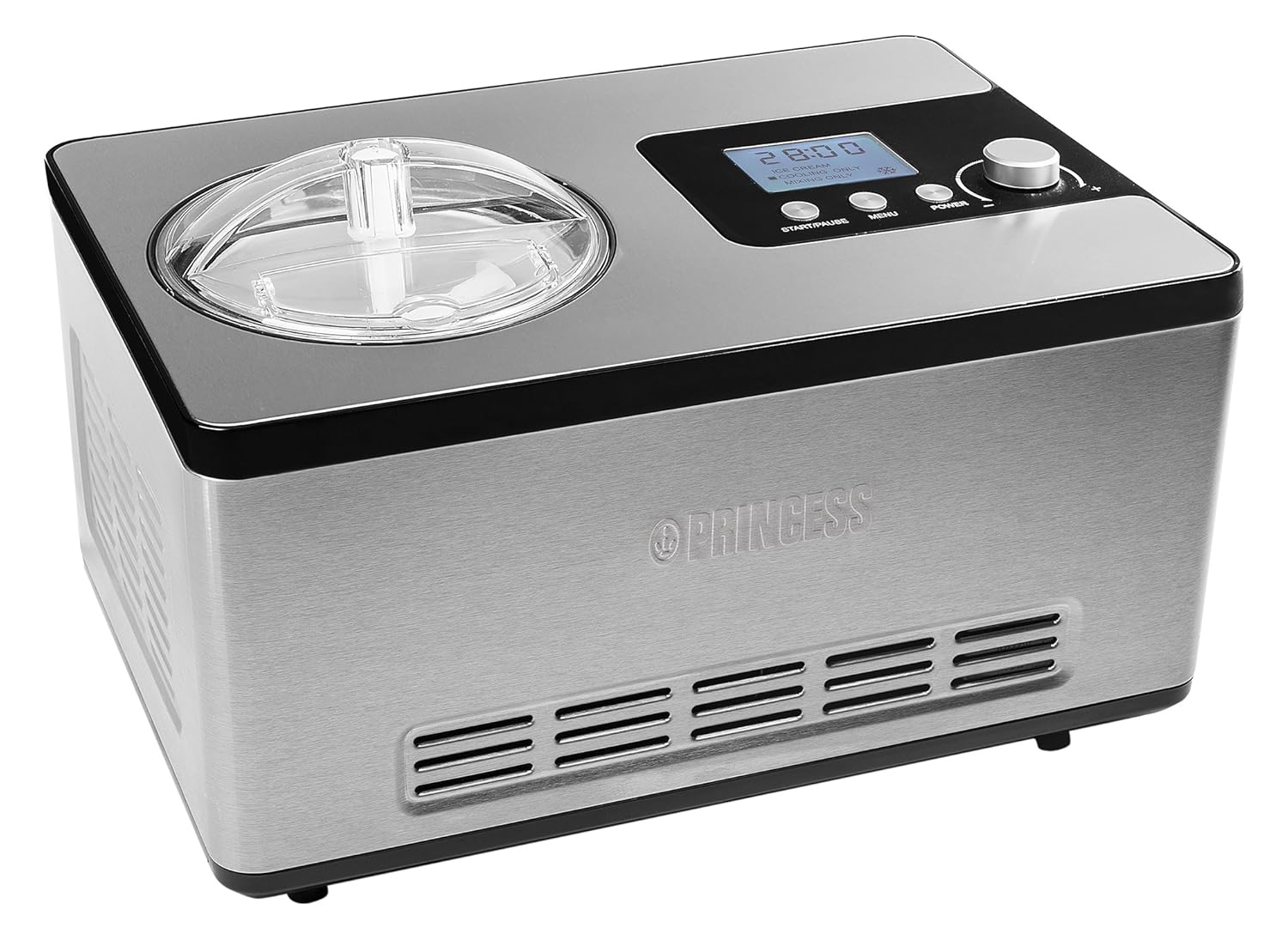 Máquina de helados deluxe Princess – Compresor integrado – Capacidad de litros