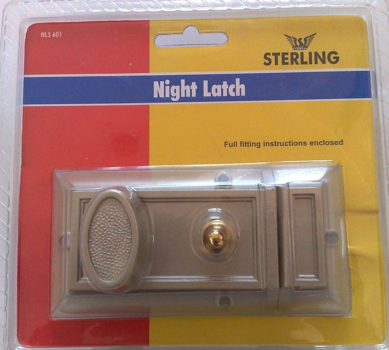 Sterling NLS601 Nls 601 Night Latch with Keys for Standard Door Champagne