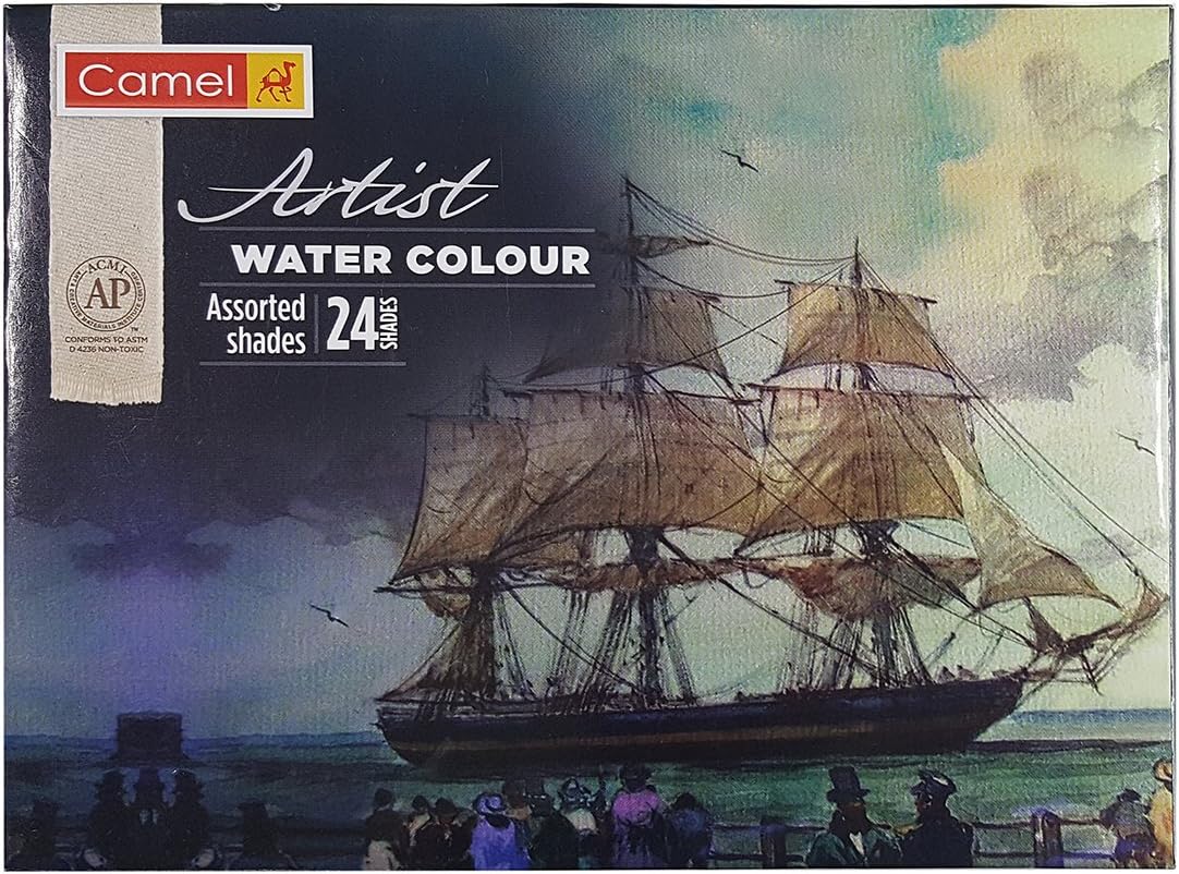 Camlin Kokuyo Artist 5ml Water Color Tube - 24 Shades (Multicolor)