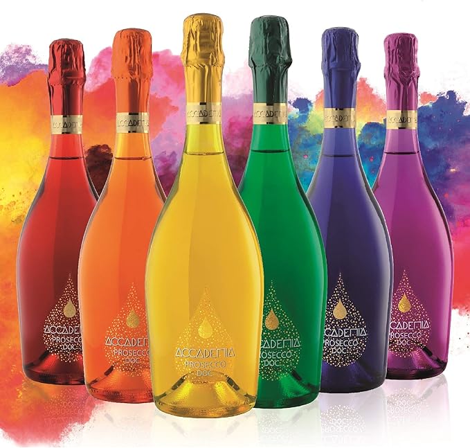 Accademia Rainbow Prosecco DOC 75cl By Bottega Limited Edition (CASE OF