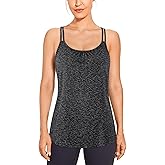 BLEVONH Women's Workout Tank Tops Racerback Loose Fit Yoga Shirts Scoop Neck Sleeveless Running Gym Tank Top