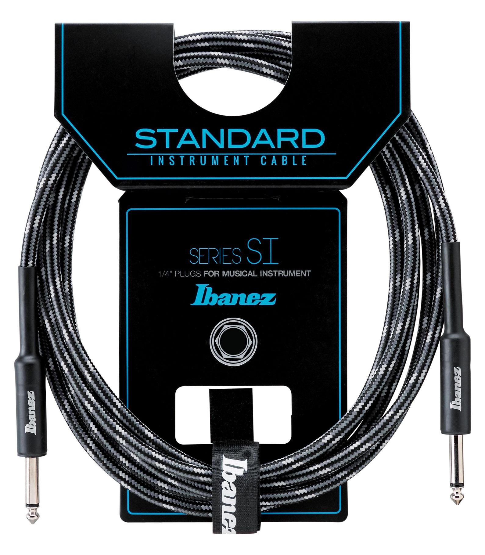 Ibanez SI20-CCT 20 ft 2 Straight Plugs Standard Woven Instrument Cable