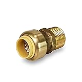 Pushlock UPMC12 1/2 Inch Long Push X Male Adapter
