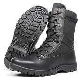 LUDEY Tactical Boots for Men Anti-Slip Comfortable Breathable Military Duty Combat Police Women&rsquo;s Boots for Outdoor Trekking Walking