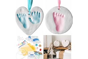 Bubzi Co Baby Keepsake Ornament - Baby Hand and Footprint Kit - Newborn Keepsake Ornament for Personalized Baby Gifts & Nursery Decor, Baby Handprint Kit for Girls & Boys