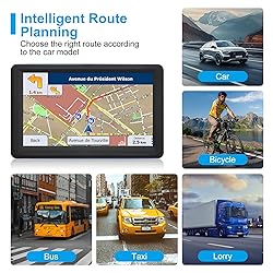 GPS Navigator for Car Truck RV, Latest 2025 Map, 7