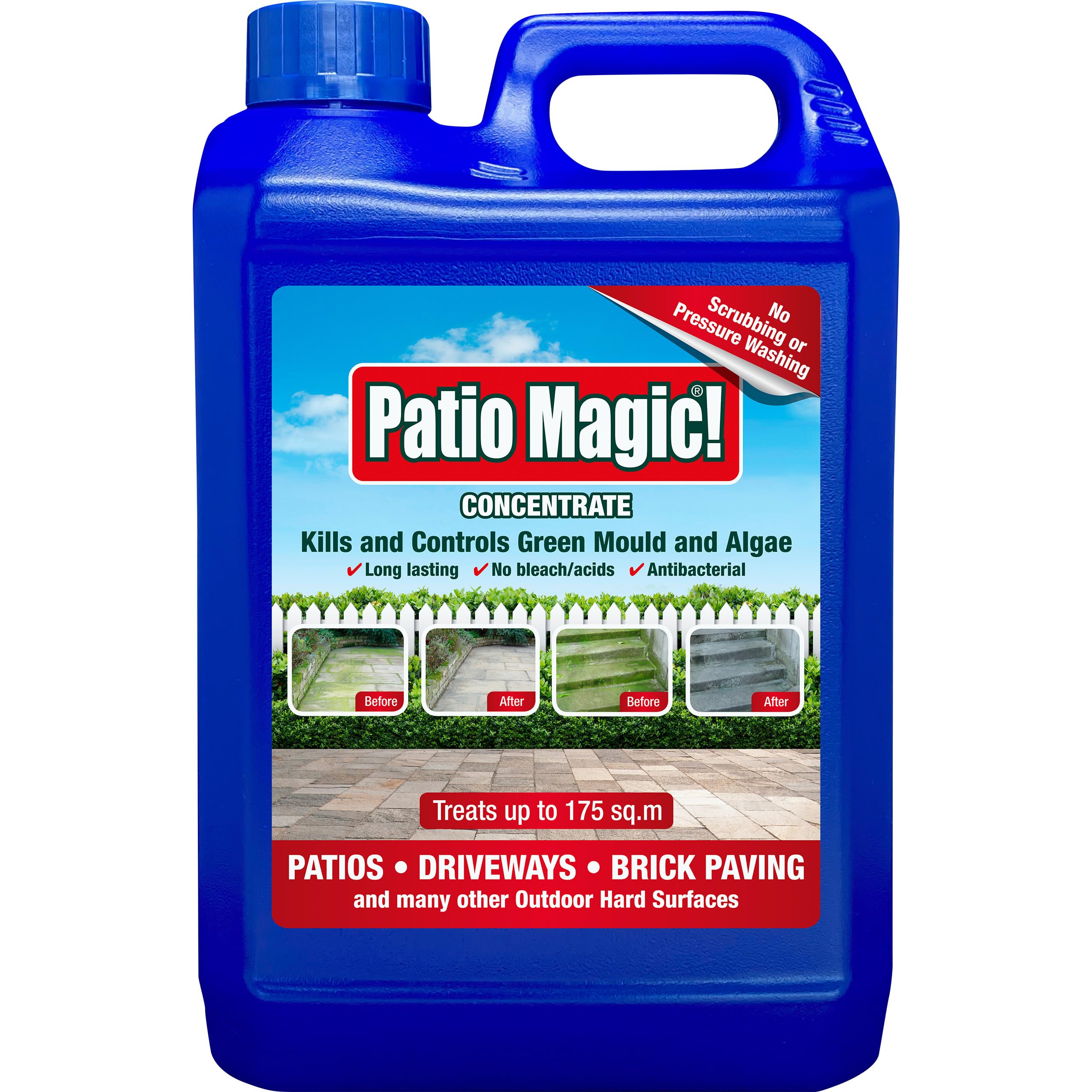 Patio Magic! 16491 Concentrate: Ideal for Patios, Paths and Driveways (Kills Algae and Lichens), 2.5 Litres — image 1