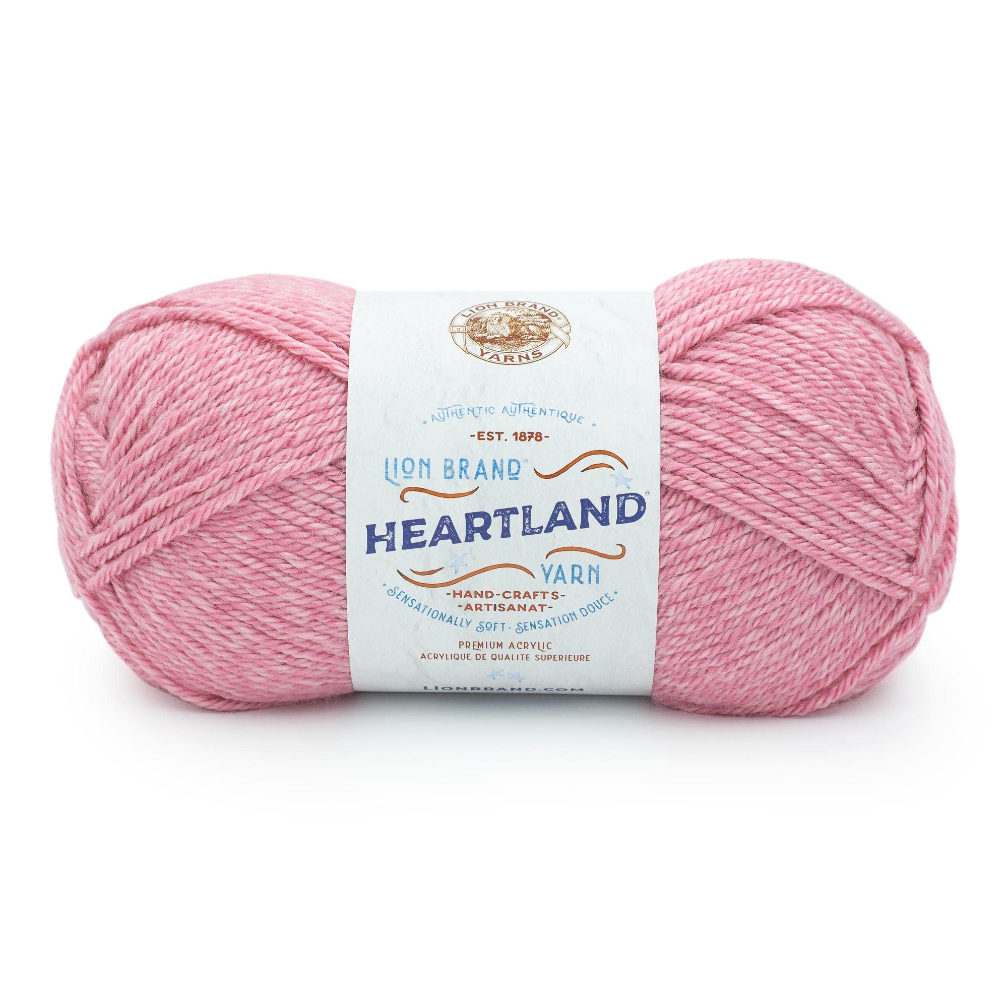 Photo 1 of Lion Brand Yarn, Worsted-Weight Heartland Yarn for Knitting, Crocheting, and Crafting, Lassen Volcanic, 1 Pack