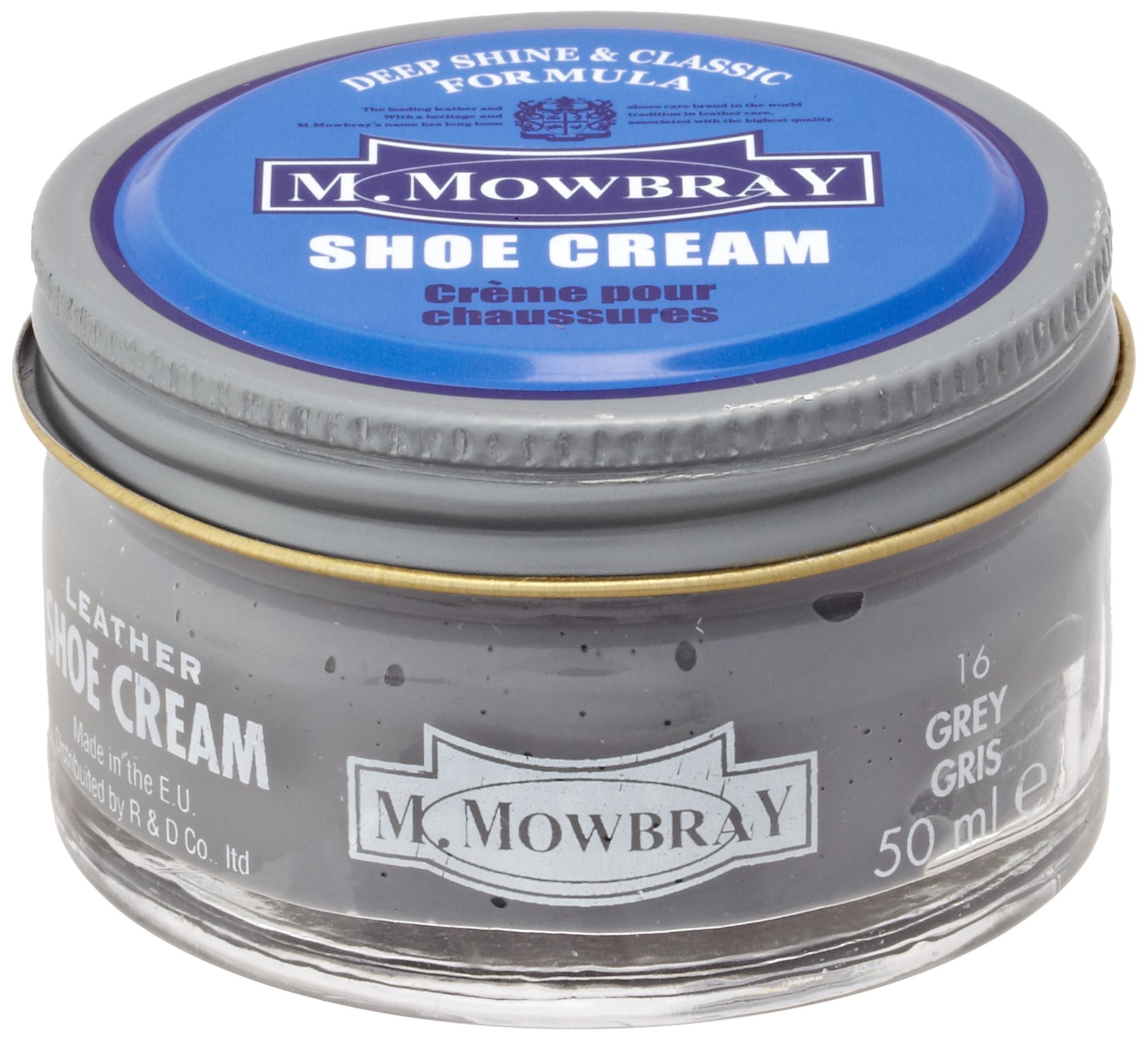 [M.モゥブレィ] 栄養・保湿・補色・ツヤ出しクリーム 靴クリーム 50ml 栄養・保湿・補色・保革・ツヤ出しクリーム イタリア製 シューケア 靴磨き 基本のお手入れ シュークリームジャー ソフトタイプで伸びが良く浸透性が高い 職人が手作業で丁寧に充填 ロングセラー商品 グレー商品画像