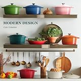 Overmont 28cm Enamelled Cast Iron Round Casserole Pot with Lid 7QT view 4