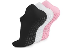 Diu Life Pilates Yoga Socks with Grips for Women,Non-slip Socks for Ballet Barefoot,Workout,Hospital,grip,Athletic Socks