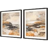 Uttermost 32382 Cinnamon Shore - Framed Art (Set of 2)-35.25 Inches Tall and 35.25 Inches Wide