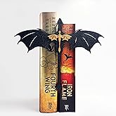 TwoDays Dragon Wing Inspired Bookshelf Display Decor - Romantasy Romance Merch, Fantasy Book Accessories Merchandise, Gifts for Bookish Book Lovers Library (8.5'' x 6.8'')