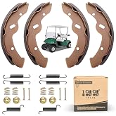 10L0L Golf Cart Brake Shoes Pads &amp; Brake Spring Kit for EZGO | TXT Medalist 1997~2008, Workhorse 1996~2012, Yamaha G14-G20 , Replace OEM 27943G01 27944G01 70795G01 JN6-F5331-01-00