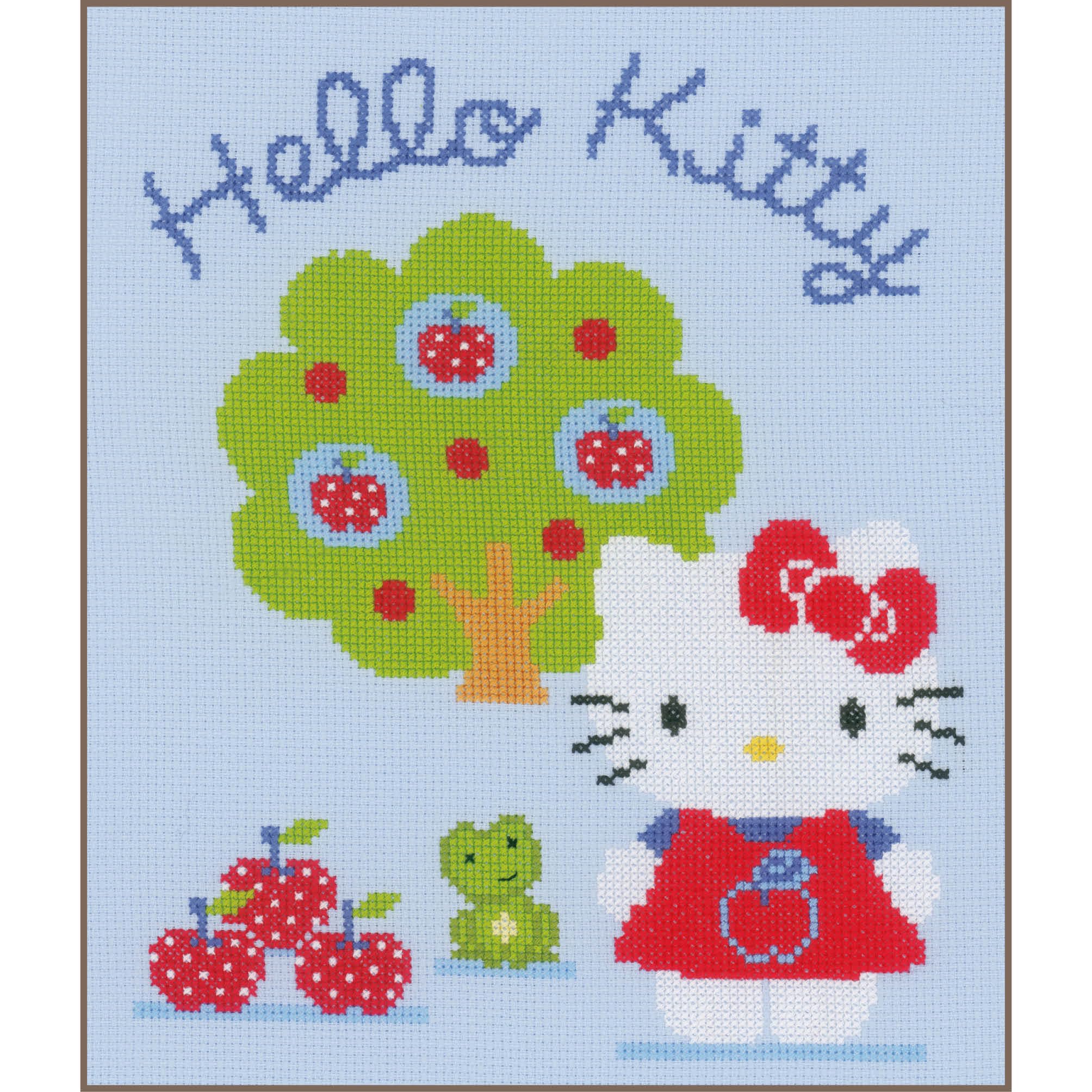 Vervaco CNTD Cross ST KT Hello Kitty & Apple Tree AIDA
