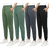 AlisOker Women's Fleece Lined Jogger Sweatpants with Pockets Winter Thermal Athletic Lounge Pants for Women