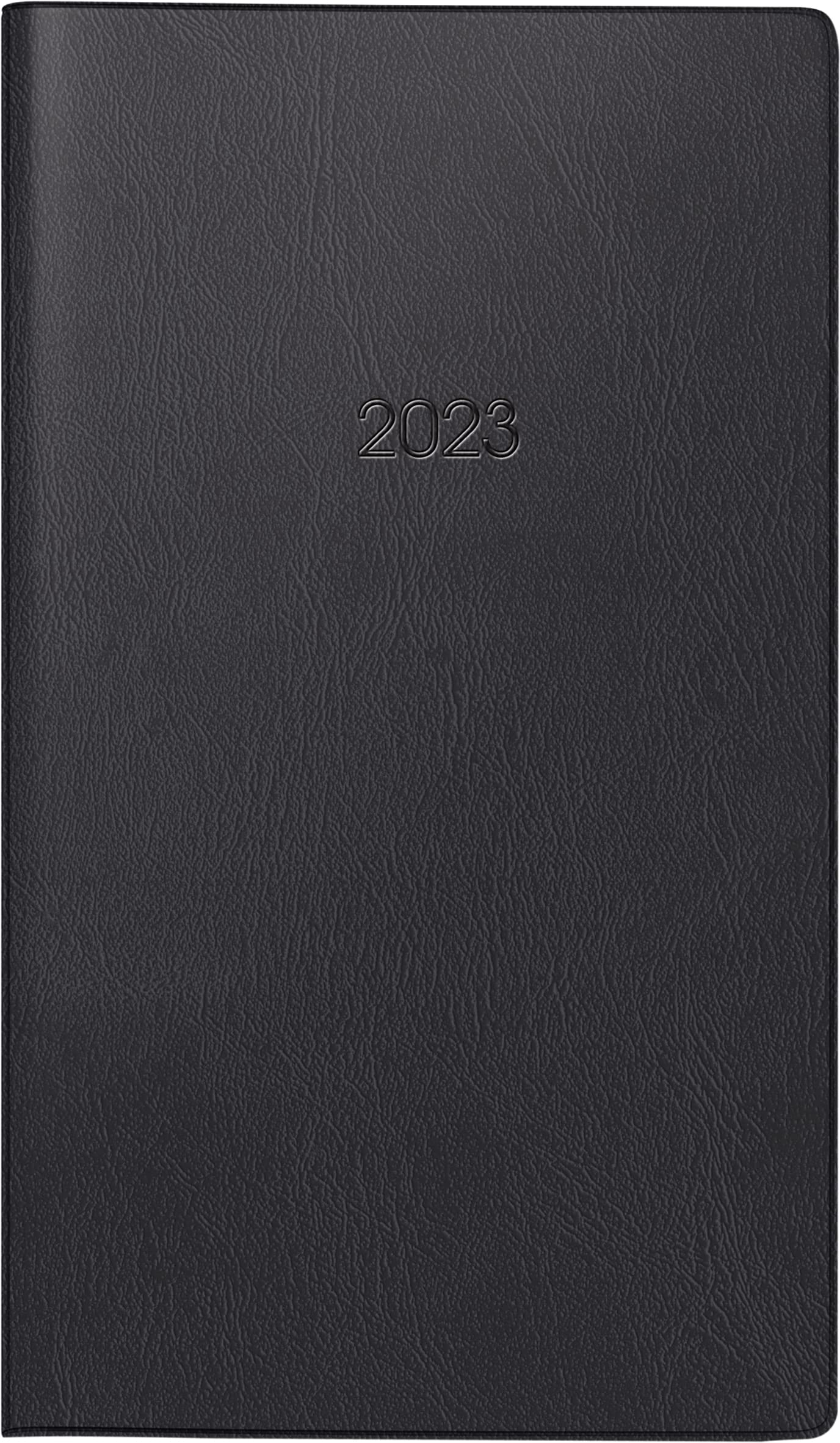 Brunnen 1075328903 Monthly Calendar Model 753 2023 Sheet Size 8.7 x 15.3 cm Black