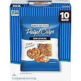 Snack Factory Pretzel Crisps, Original, 1 Oz Snack Bags, 10 Ct