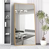 Beauty4U Full Length Mirror 194x94cm Aluminum Frame Free Standing Hanging