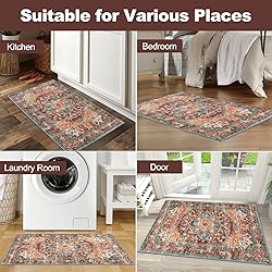 Yamaziot Washable Area Rug, 2x3 Small Entryway Rug
