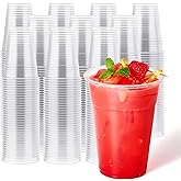 JOLLY CHEF 𝟏𝟎𝟎𝟎 𝐏𝐚𝐜𝐤 16 oz Clear Plastic Cups,Disposable Cups Drinking Cups for Ice Coffee,Milkshake, Cold Drinks