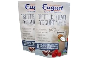 EUGURT "Better Than Yogurt" Make At Home Mix (Dairy and Soy Free!) (Coconut, 2-Pack)