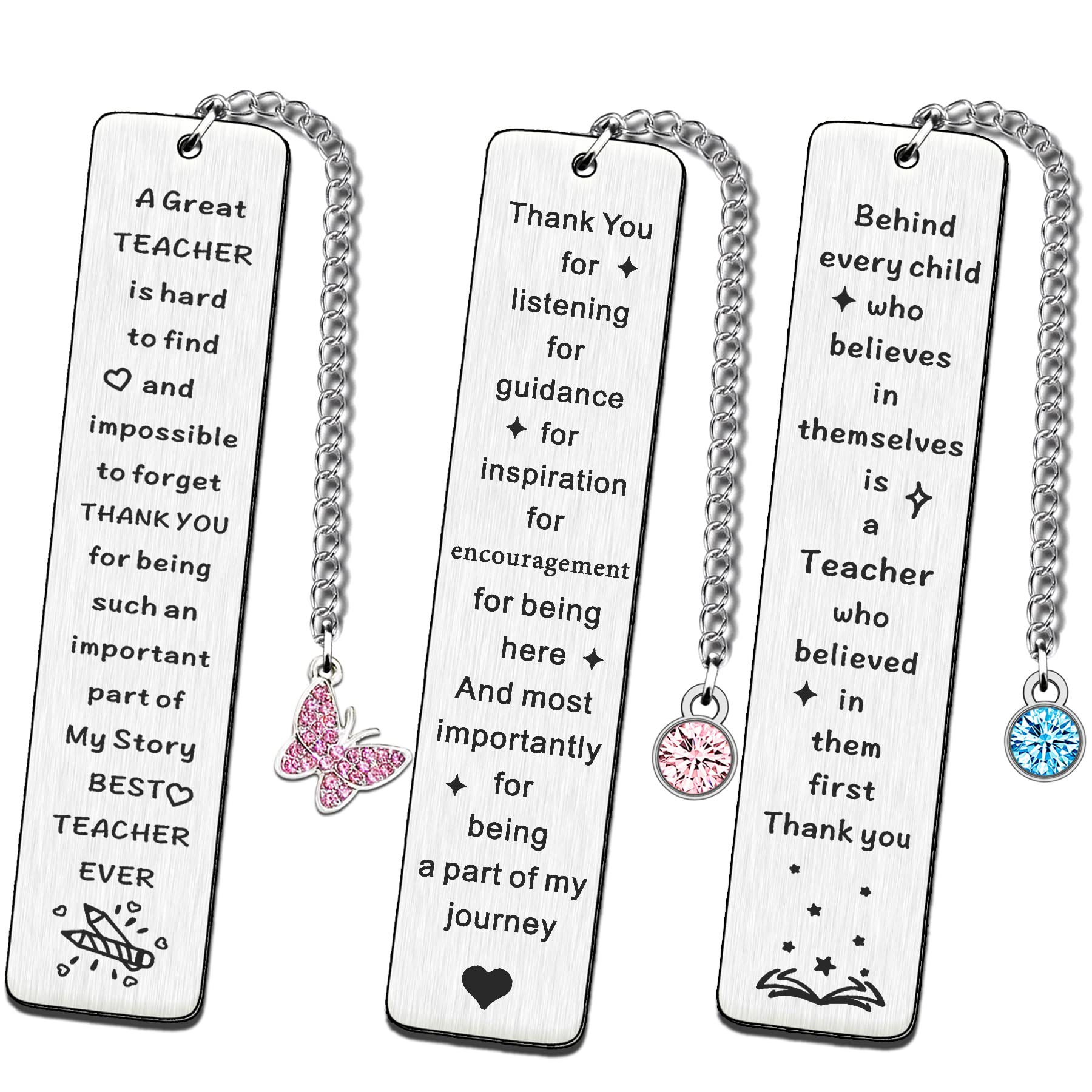 FMCC Teacher Gifts for Women Bookmark-Thank You Teacher Gifts for Women Personalised Teacher Gifts Teacher Leaving Gifts