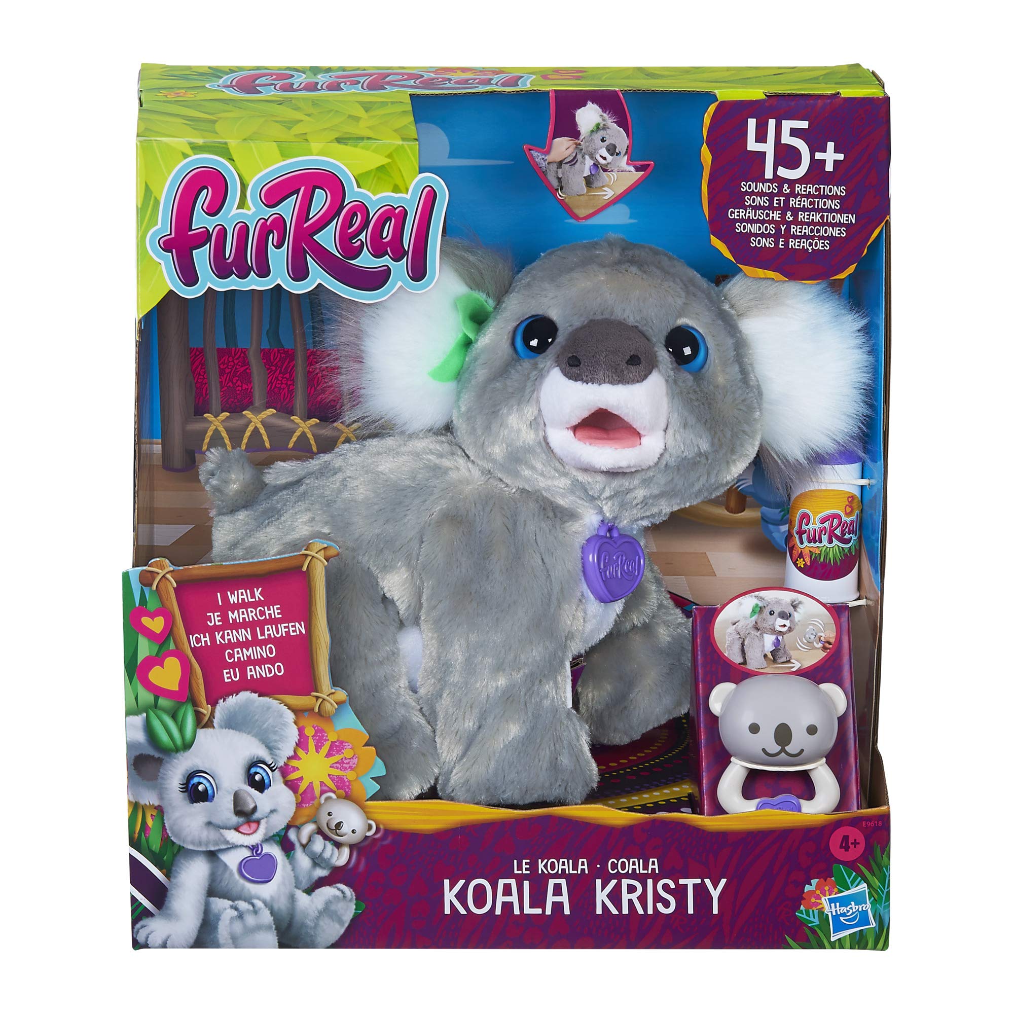 Furreal Koala Kristy Interactive Plush Pet Juguete, más de 60 sonidos y reacciones, de 4 años en adelante Furreal Koala Kristy Interactive Plush Pet Juguete, más de 60 sonidos y reacciones, de 4 años en adelante