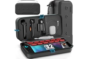 OIVO Carrying Case Compatible with 2025 Nintendo Switch, Portable Switch 2 Travel Carry Case Fit for Joy-Con 2 & Adapter, Har