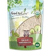 Food to Live Organic White Quinoa Flour, 1 Pound – Non-GMO, Fine Ground Whole Grain, Vegan, Kosher, Bulk Powder, Perfect for Baking and as Thickener