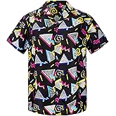 Mens Hawaiian Shirt Floral Print Aloha Shirt Comfortable Novelty Button Down Shirts Casual Short Sleeve Beachwear for Men