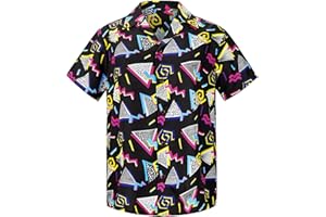 AMERICAN TRENDS Mens Hawaiian Shirt Floral Print Aloha Shirt Comfortable Novelty Button Down Shirts Casual Short Sleeve Beachwear for Men