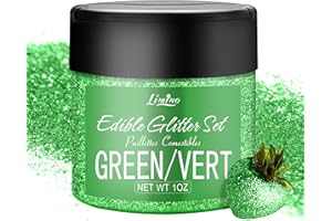 Edible Glitter - 30g Edible Luster Dust Metallic Food Grade Coloring Glitter for Drinks, Cake Decorating, Baking - Edible Dus