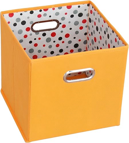 Sukima Decor Cubo De Almacenaje, Tela, Naranja, 29x29 cm: Amazon.es: Hogar