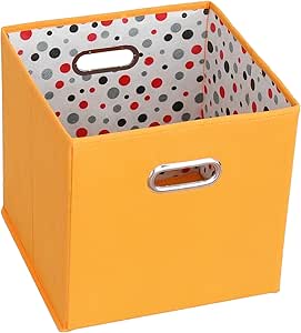 Sukima Decor Cubo De Almacenaje, Tela, Naranja, 29x29 cm: Amazon.es: Hogar