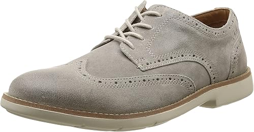clarks grey brogues