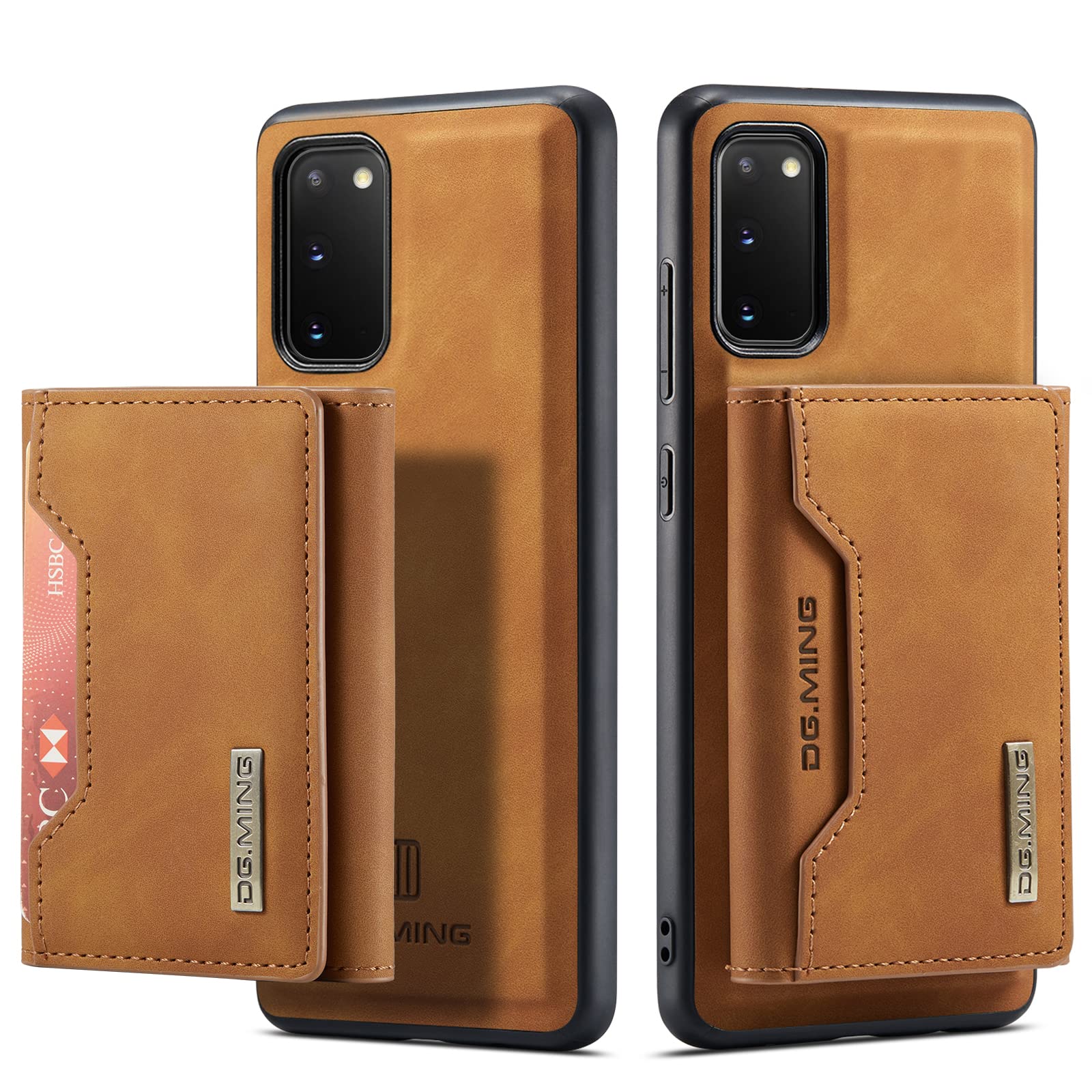 UDBKKDX 2 in 1 Detachable Wallet & Phone Case For Sony Xperia 1 V (2023), Magnetic adsorption Matte Leather With Viewing Stand Camera Lens Protection Shockproof Card Holders cover case Brown — image 1