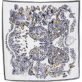 SSylphSScarf 35x35 Square Scarf Women Silk Like Light Scarves Headscarf Handkerchief Bandanas Neckerchief Wrapping Hankies